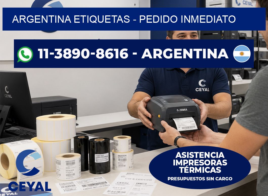 ARGENTINA ETIQUETAS - Pedido inmediato