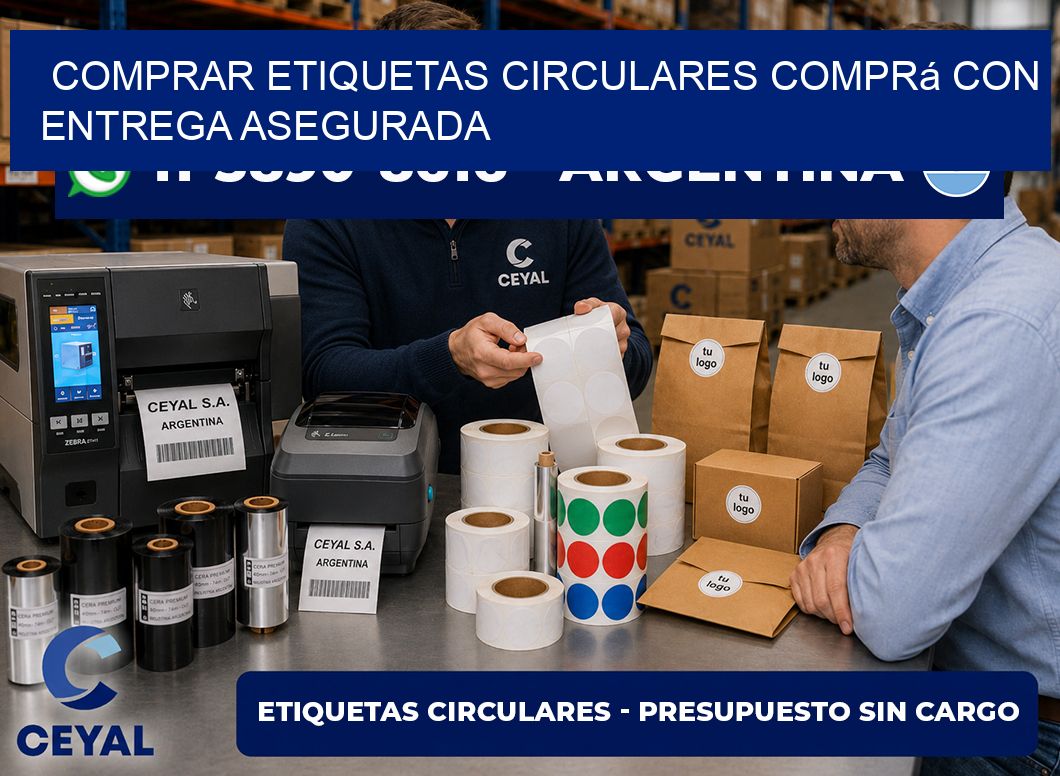 COMPRAR ETIQUETAS CIRCULARES Comprá con entrega asegurada