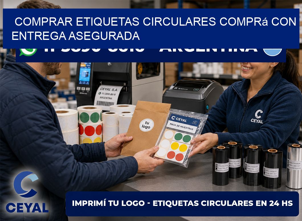 COMPRAR ETIQUETAS CIRCULARES Comprá con entrega asegurada