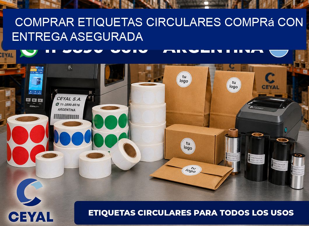 COMPRAR ETIQUETAS CIRCULARES Comprá con entrega asegurada
