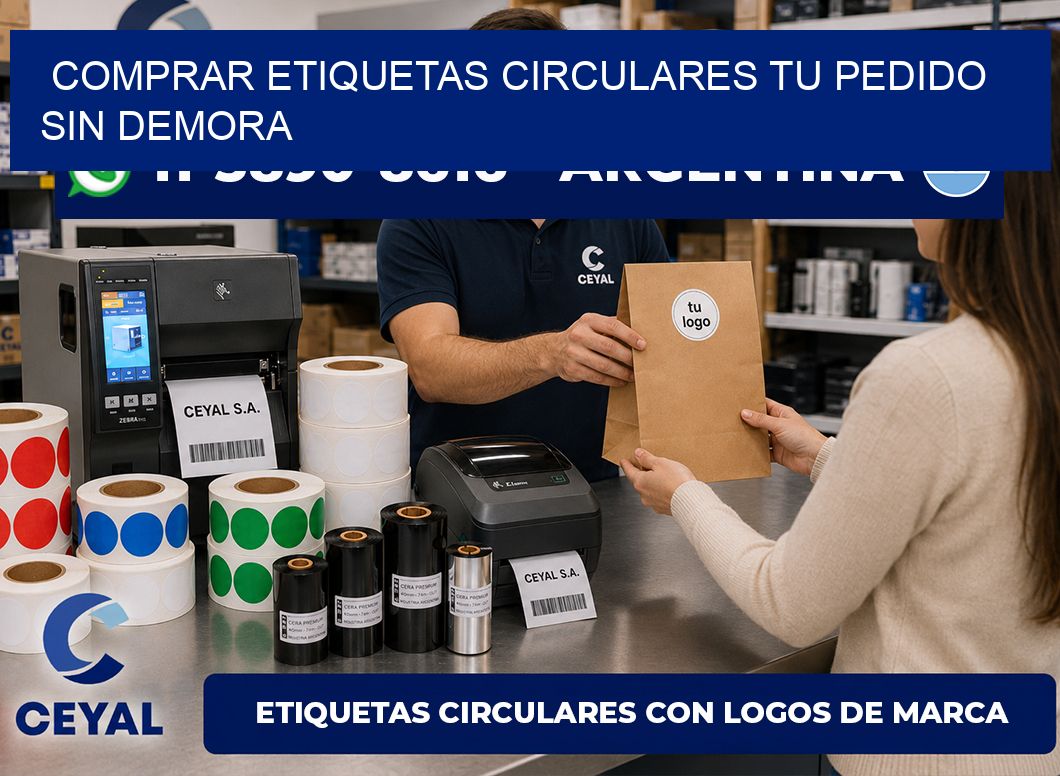 COMPRAR ETIQUETAS CIRCULARES Tu pedido sin demora