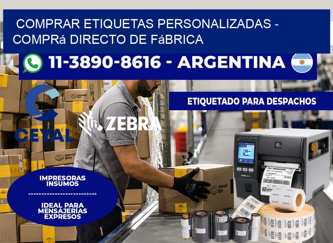 COMPRAR ETIQUETAS PERSONALIZADAS - Comprá directo de fábrica