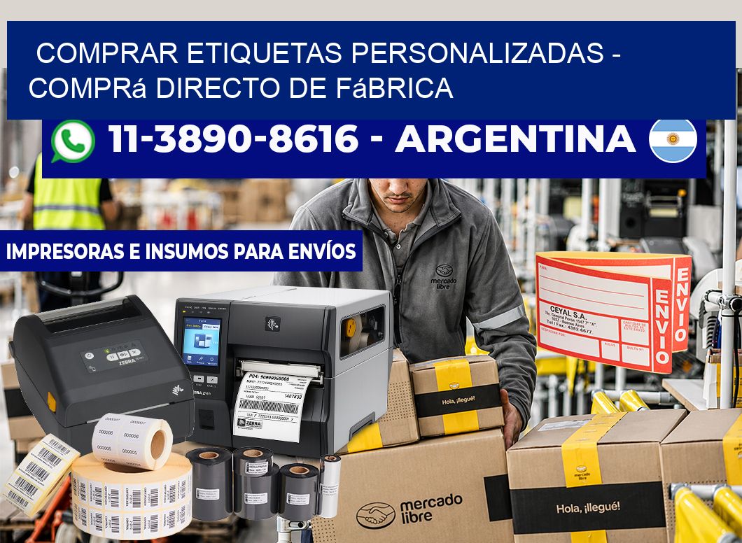 COMPRAR ETIQUETAS PERSONALIZADAS - Comprá directo de fábrica