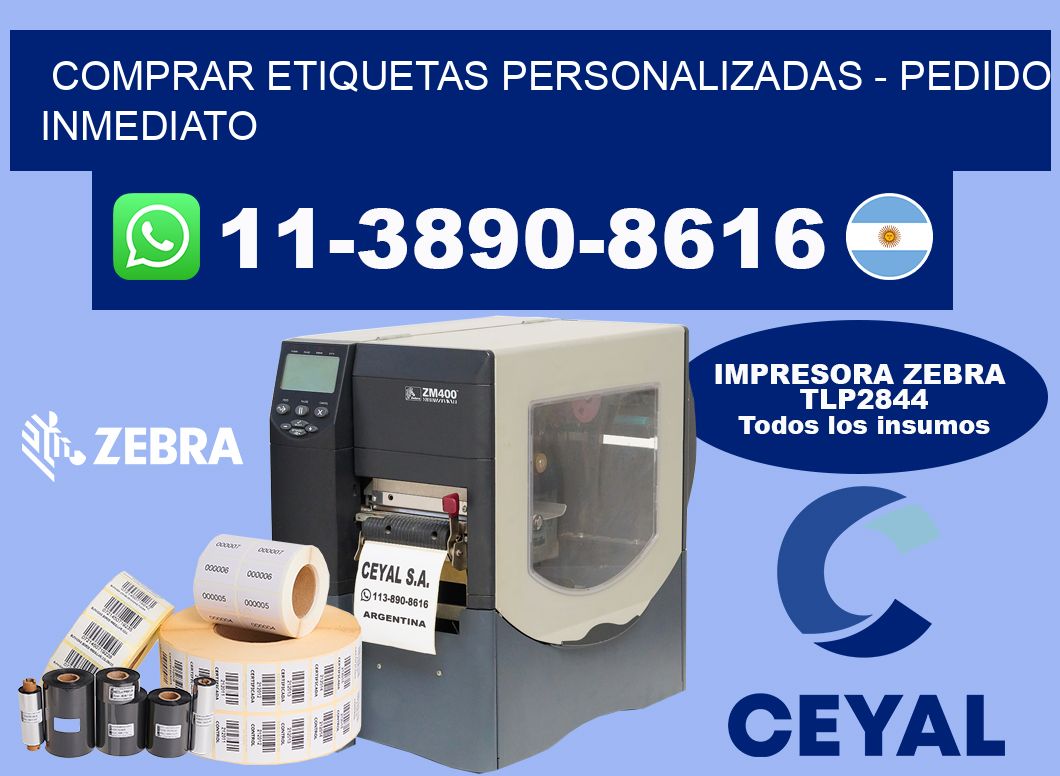 COMPRAR ETIQUETAS PERSONALIZADAS - Pedido inmediato