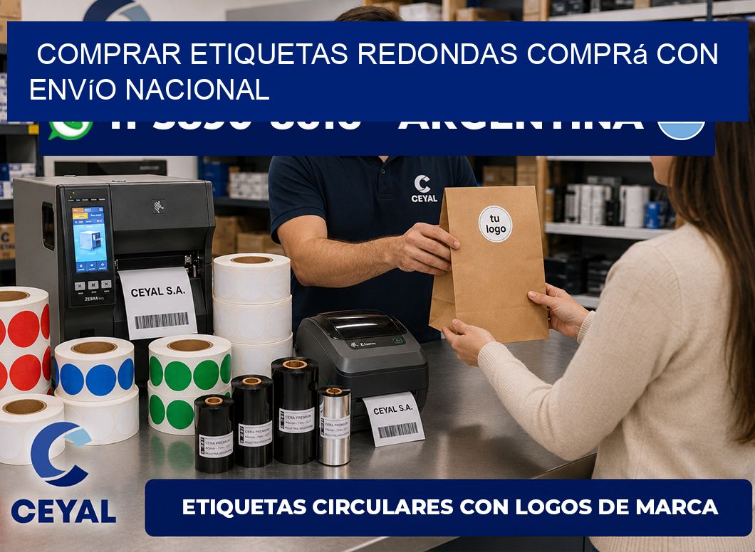 COMPRAR ETIQUETAS REDONDAS Comprá con envío nacional