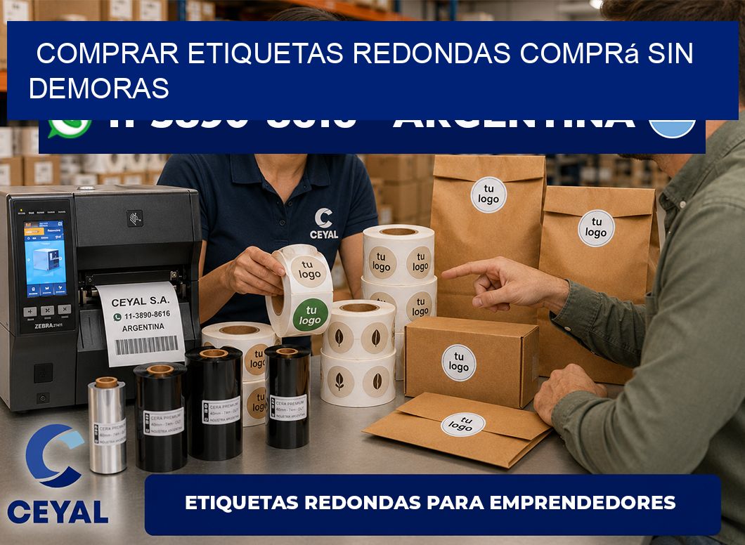 COMPRAR ETIQUETAS REDONDAS Comprá sin demoras