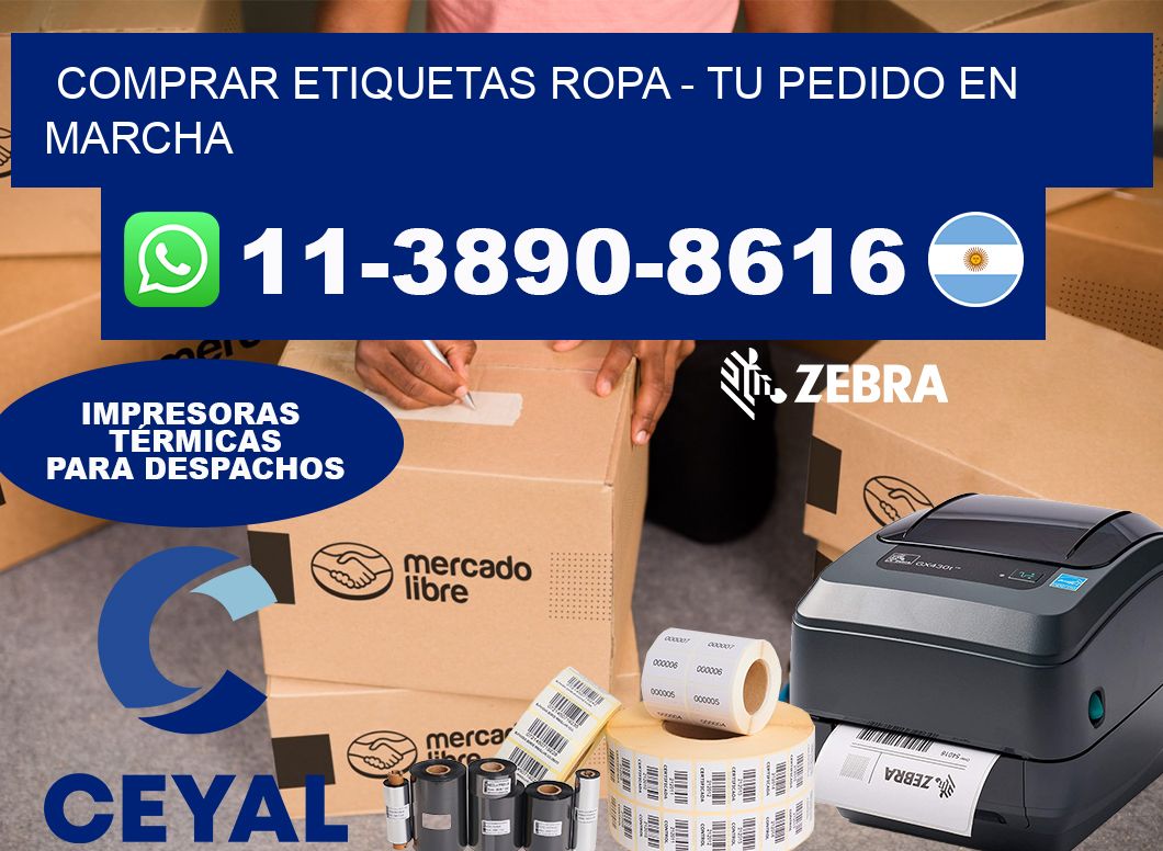 COMPRAR ETIQUETAS ROPA - Tu pedido en marcha