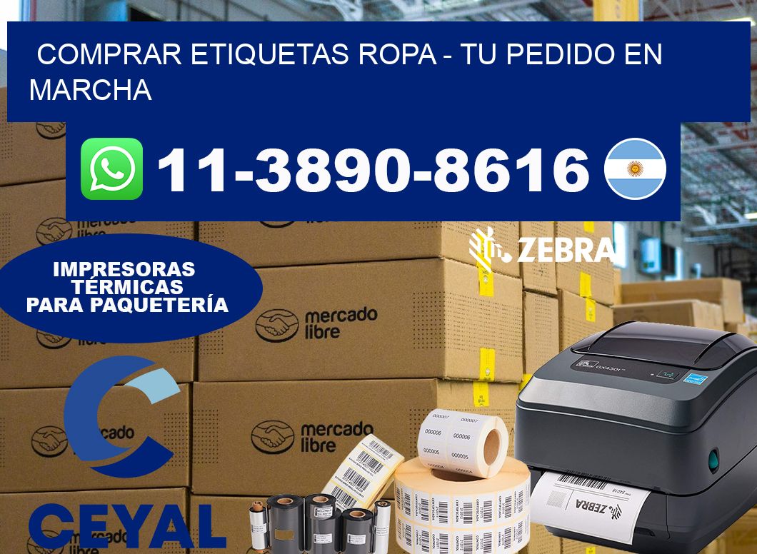 COMPRAR ETIQUETAS ROPA - Tu pedido en marcha