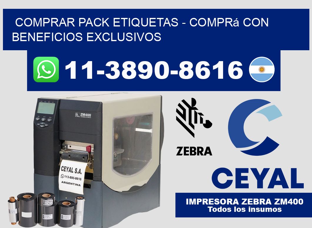 COMPRAR PACK ETIQUETAS - Comprá con beneficios exclusivos
