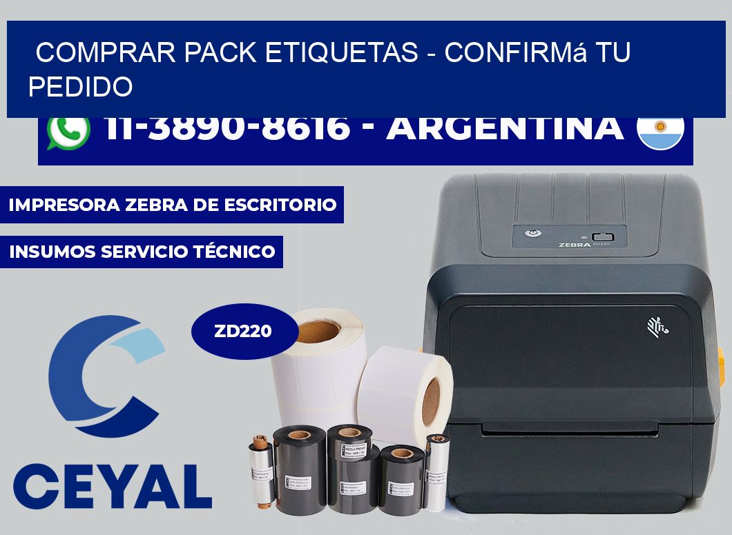 COMPRAR PACK ETIQUETAS - Confirmá tu pedido