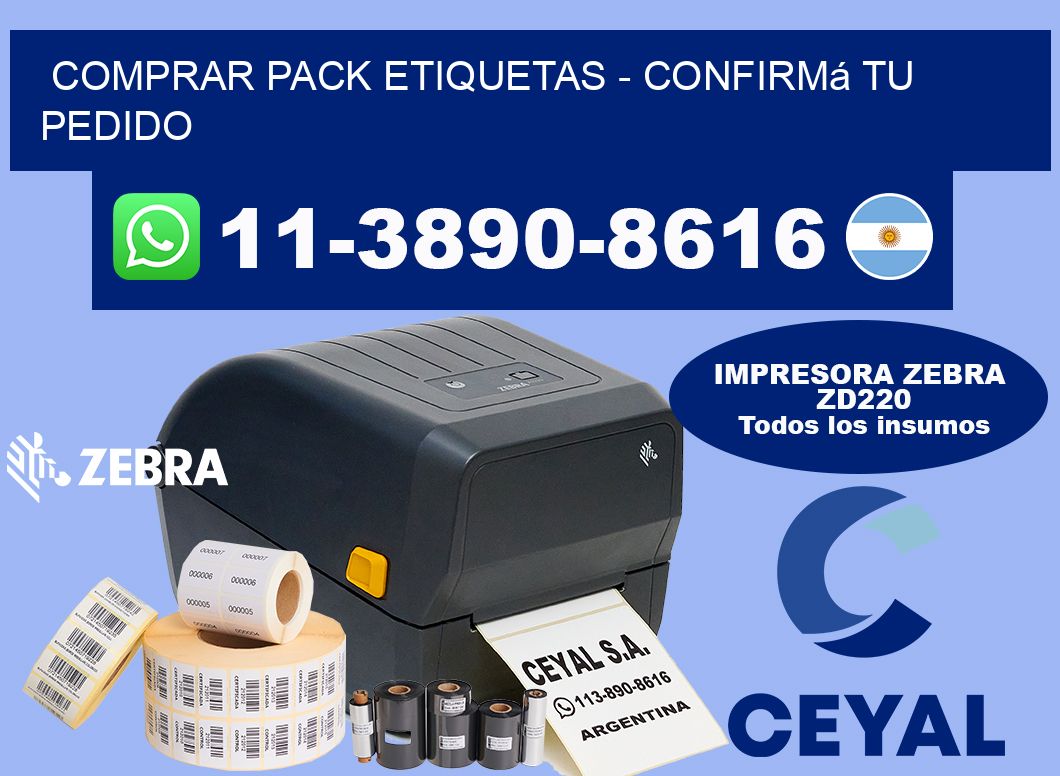 COMPRAR PACK ETIQUETAS - Confirmá tu pedido