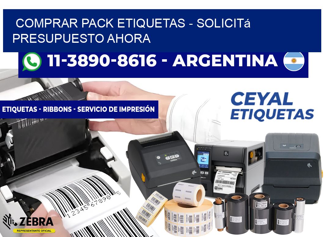 COMPRAR PACK ETIQUETAS - Solicitá presupuesto ahora