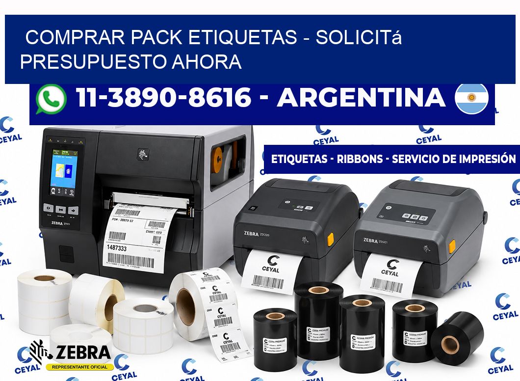 COMPRAR PACK ETIQUETAS - Solicitá presupuesto ahora