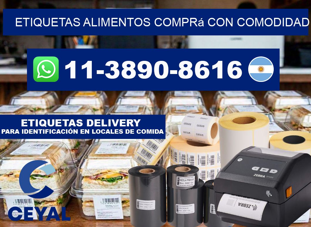 ETIQUETAS ALIMENTOS Comprá con comodidad