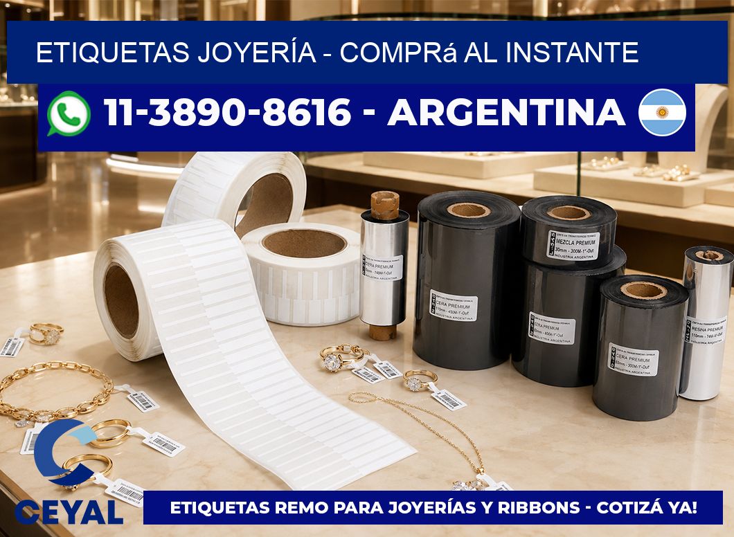ETIQUETAS JOYERÍA - Comprá al instante