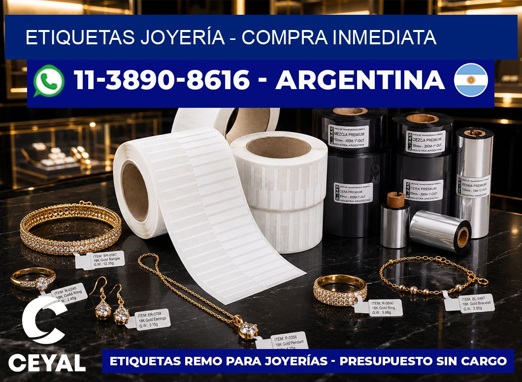 ETIQUETAS JOYERÍA – Compra inmediata
