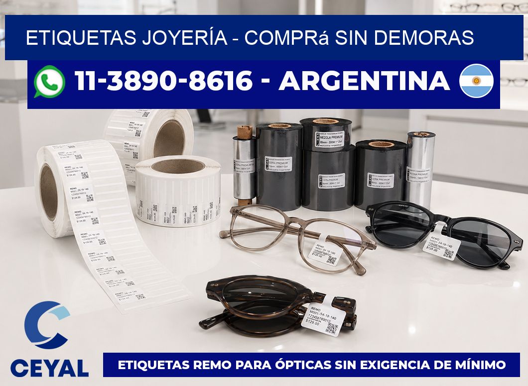 ETIQUETAS JOYERÍA - Comprá sin demoras
