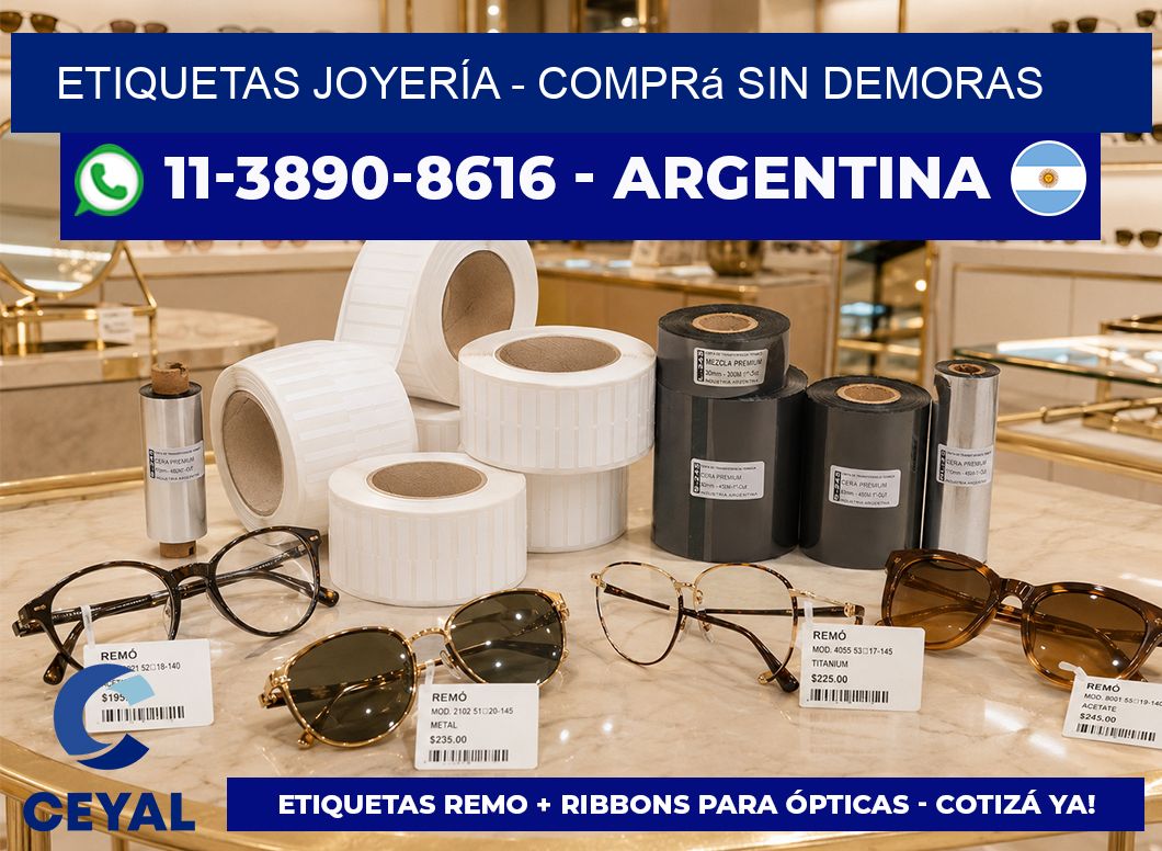 ETIQUETAS JOYERÍA - Comprá sin demoras