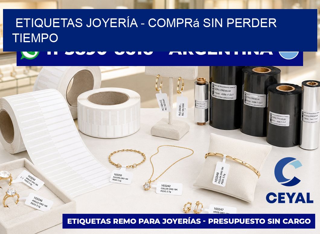 ETIQUETAS JOYERÍA – Comprá sin perder tiempo