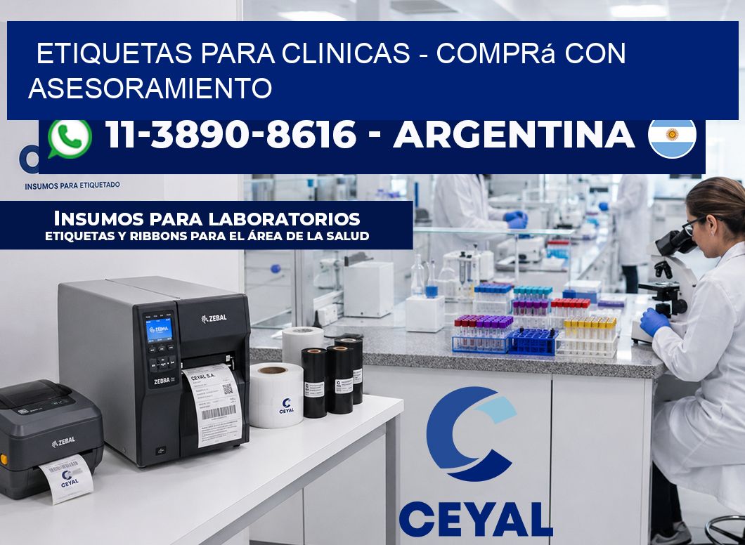 ETIQUETAS PARA CLINICAS - Comprá con asesoramiento