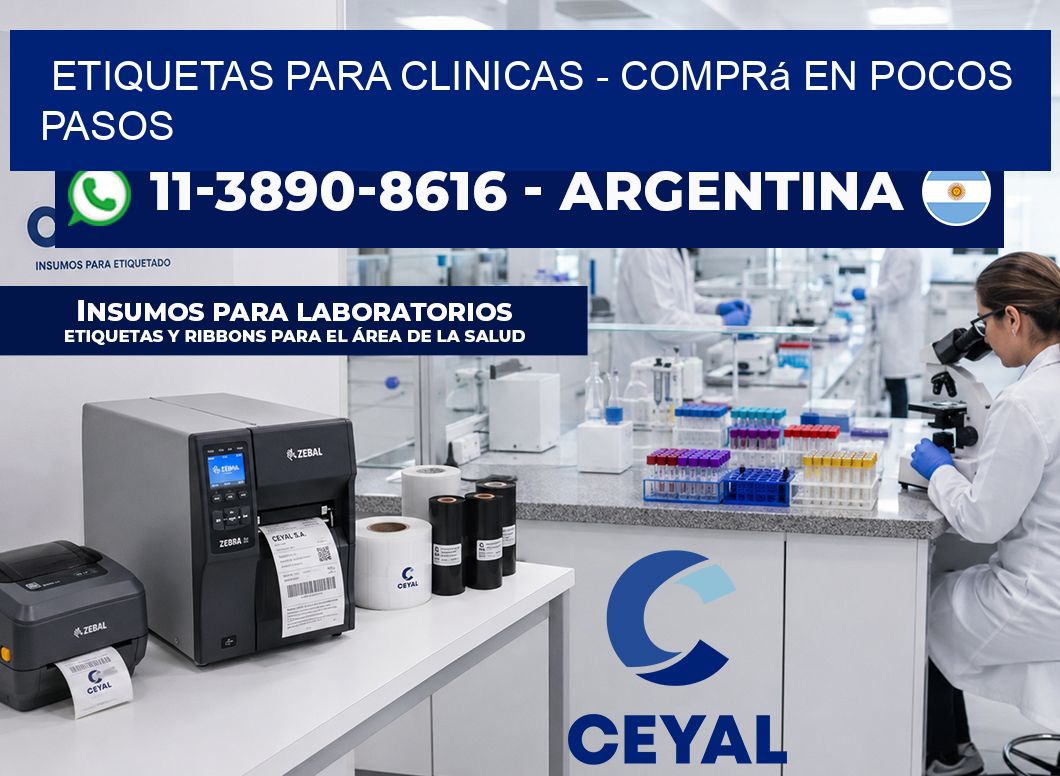 ETIQUETAS PARA CLINICAS - Comprá en pocos pasos