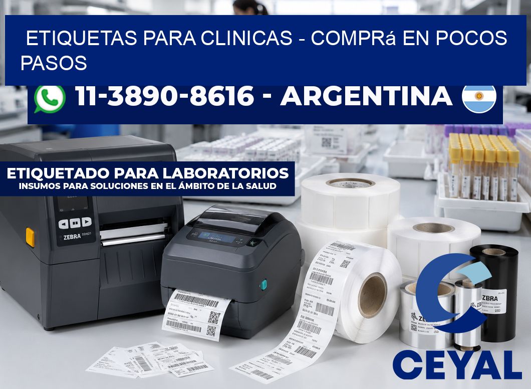 ETIQUETAS PARA CLINICAS - Comprá en pocos pasos