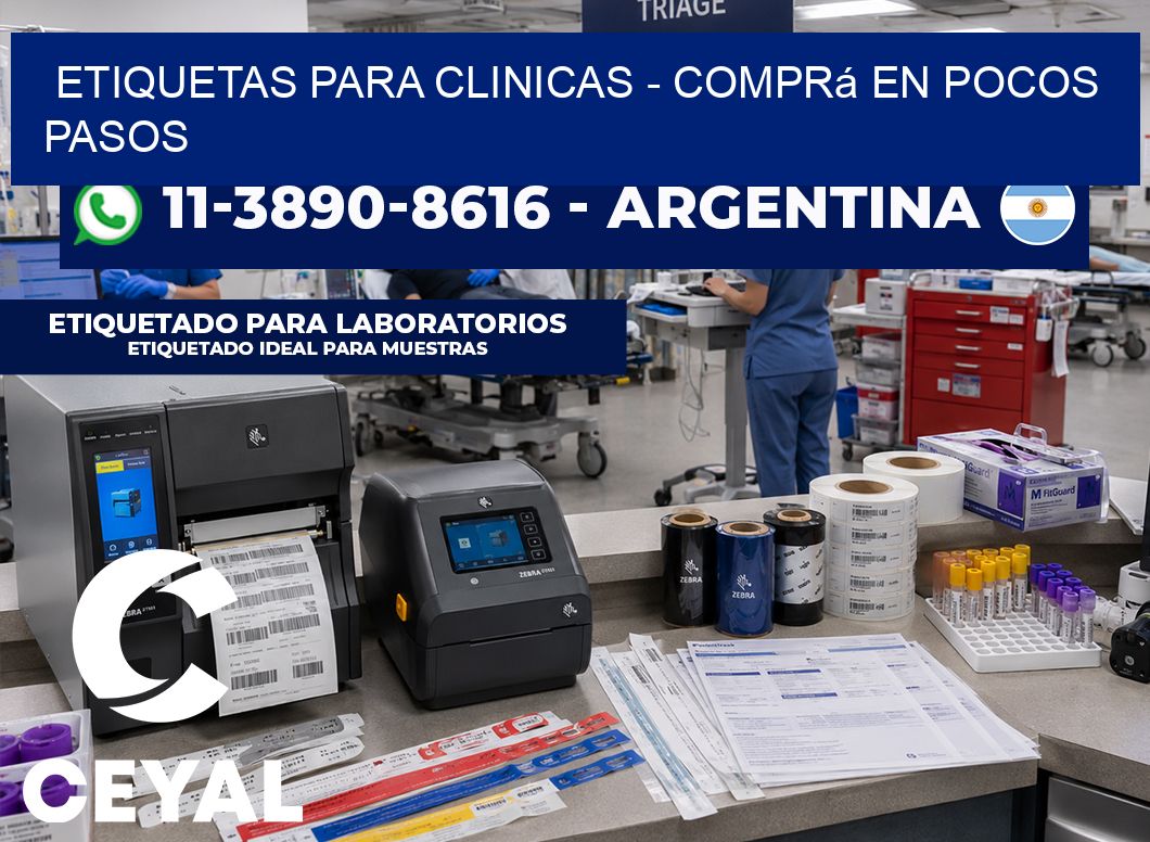 ETIQUETAS PARA CLINICAS – Comprá en pocos pasos