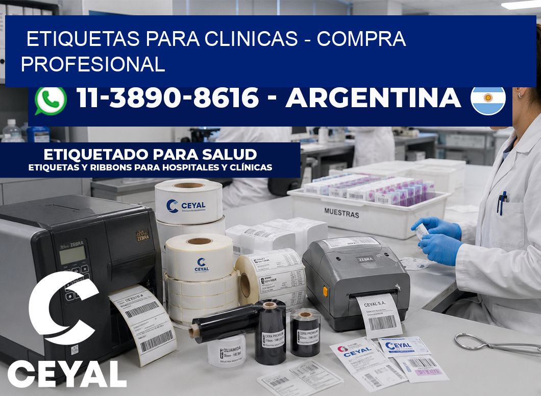 ETIQUETAS PARA CLINICAS - Compra profesional