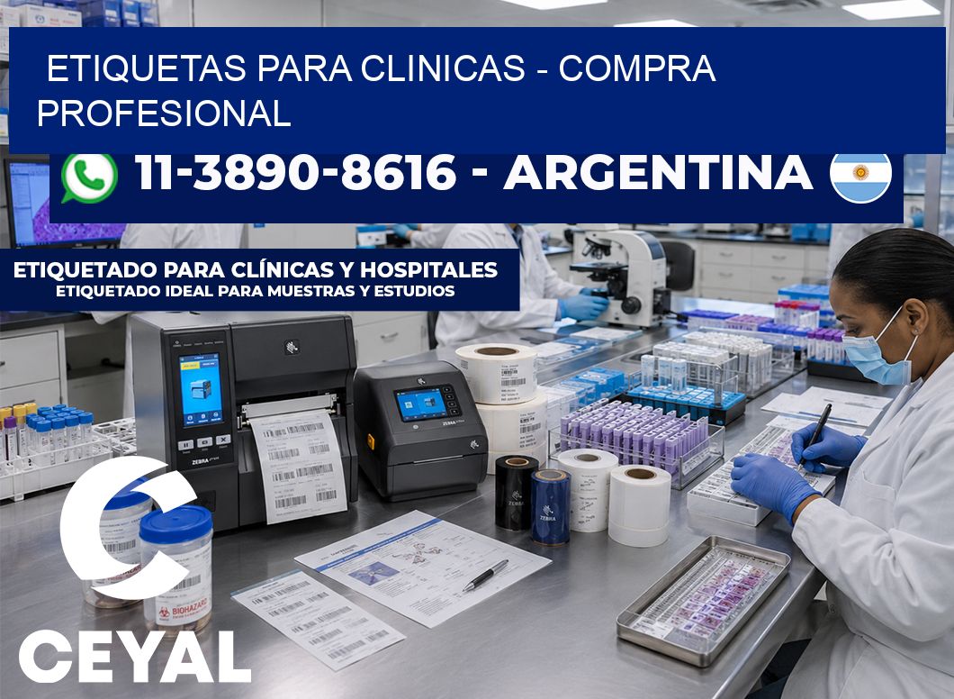 ETIQUETAS PARA CLINICAS - Compra profesional