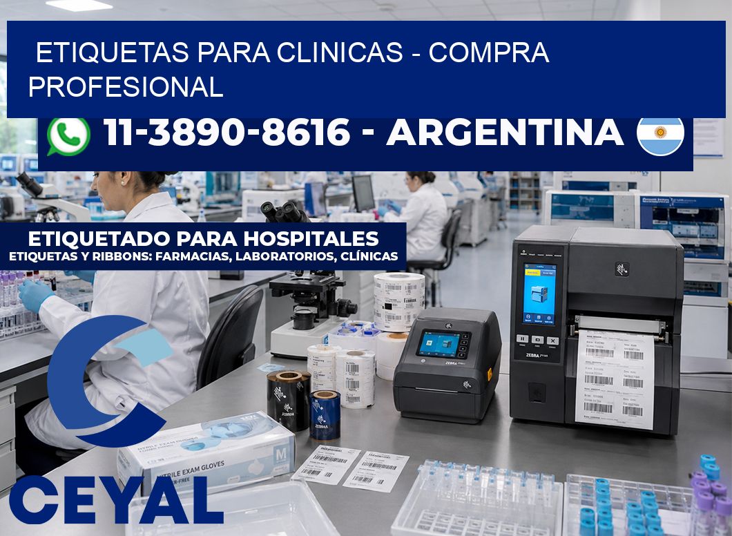 ETIQUETAS PARA CLINICAS - Compra profesional