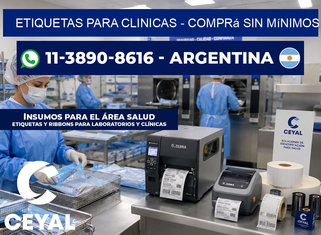 ETIQUETAS PARA CLINICAS - Comprá sin mínimos