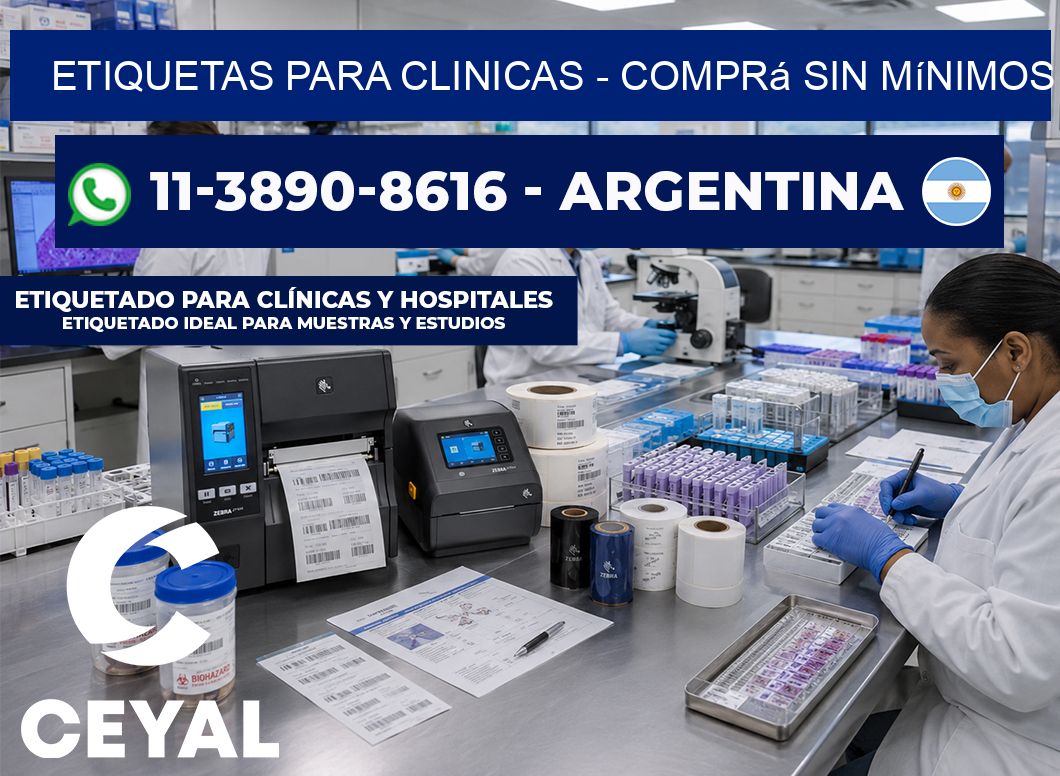 ETIQUETAS PARA CLINICAS – Comprá sin mínimos