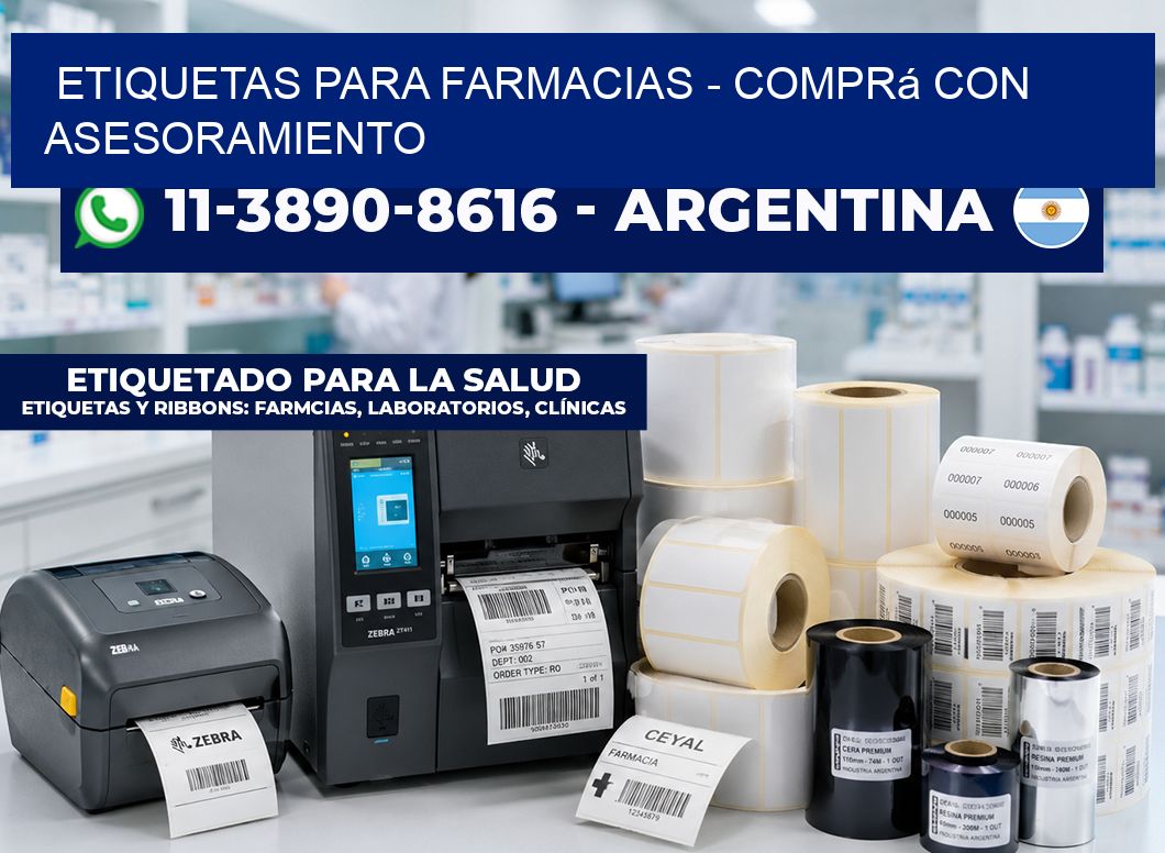ETIQUETAS PARA FARMACIAS - Comprá con asesoramiento