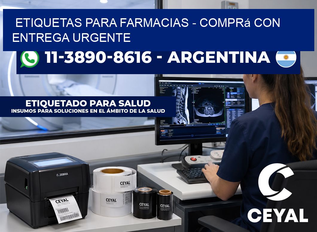 ETIQUETAS PARA FARMACIAS - Comprá con entrega urgente