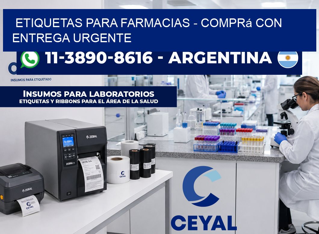 ETIQUETAS PARA FARMACIAS - Comprá con entrega urgente