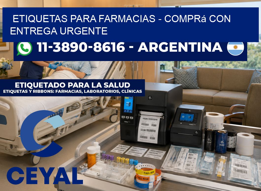 ETIQUETAS PARA FARMACIAS – Comprá con entrega urgente
