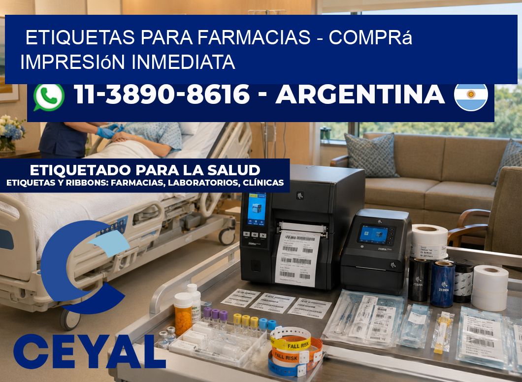 ETIQUETAS PARA FARMACIAS – Comprá impresión inmediata