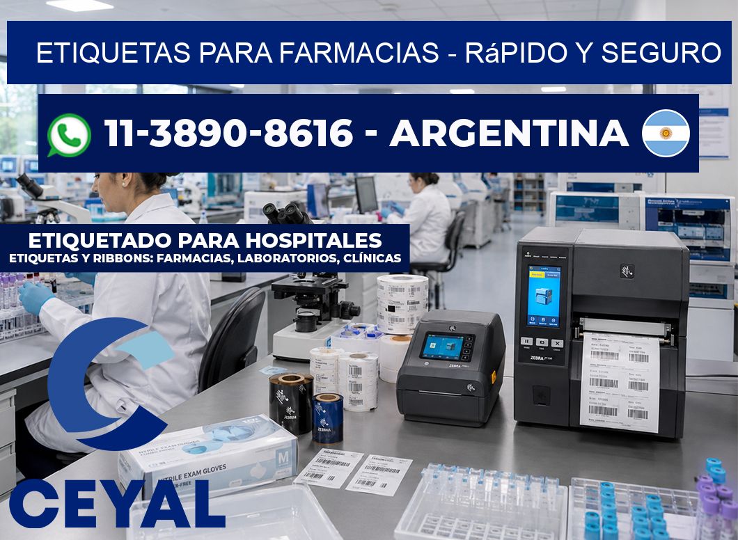 ETIQUETAS PARA FARMACIAS - rápido y seguro