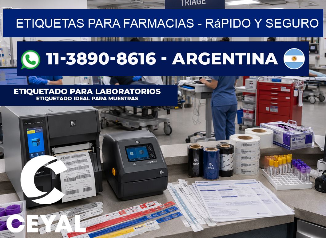 ETIQUETAS PARA FARMACIAS – rápido y seguro