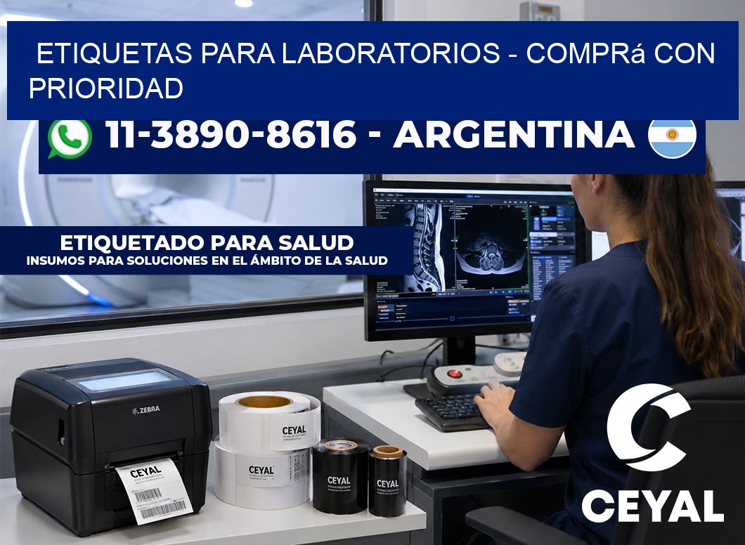ETIQUETAS PARA LABORATORIOS - Comprá con prioridad