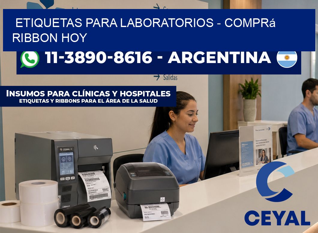 ETIQUETAS PARA LABORATORIOS - Comprá ribbon hoy
