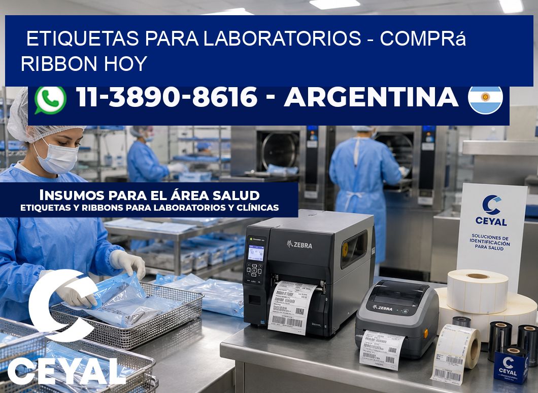 ETIQUETAS PARA LABORATORIOS – Comprá ribbon hoy