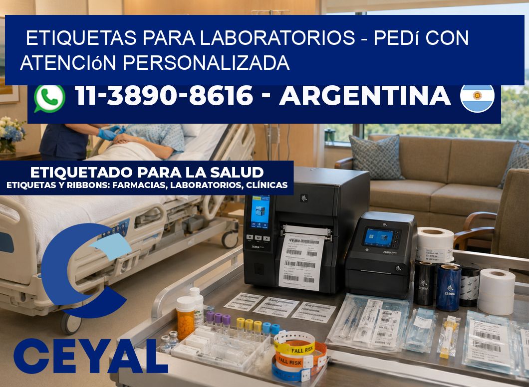 ETIQUETAS PARA LABORATORIOS - Pedí con atención personalizada