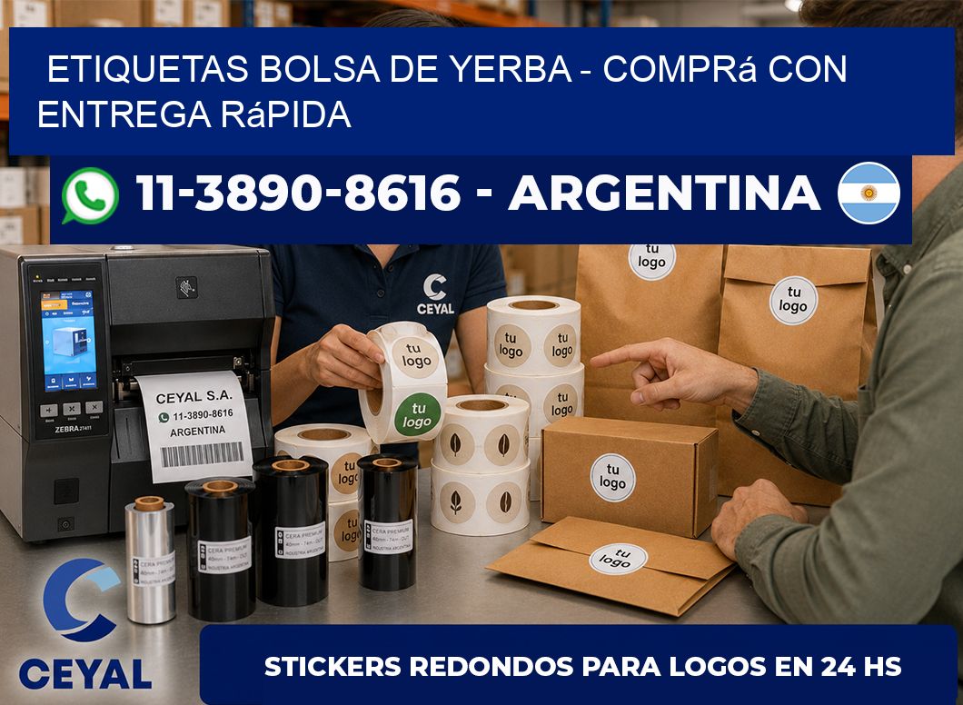 Etiquetas Bolsa de yerba – Comprá con entrega rápida