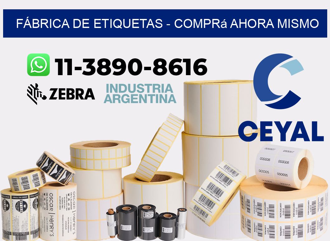 FÁBRICA DE ETIQUETAS - Comprá ahora mismo