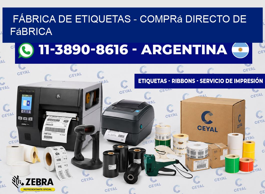 FÁBRICA DE ETIQUETAS - Comprá directo de fábrica