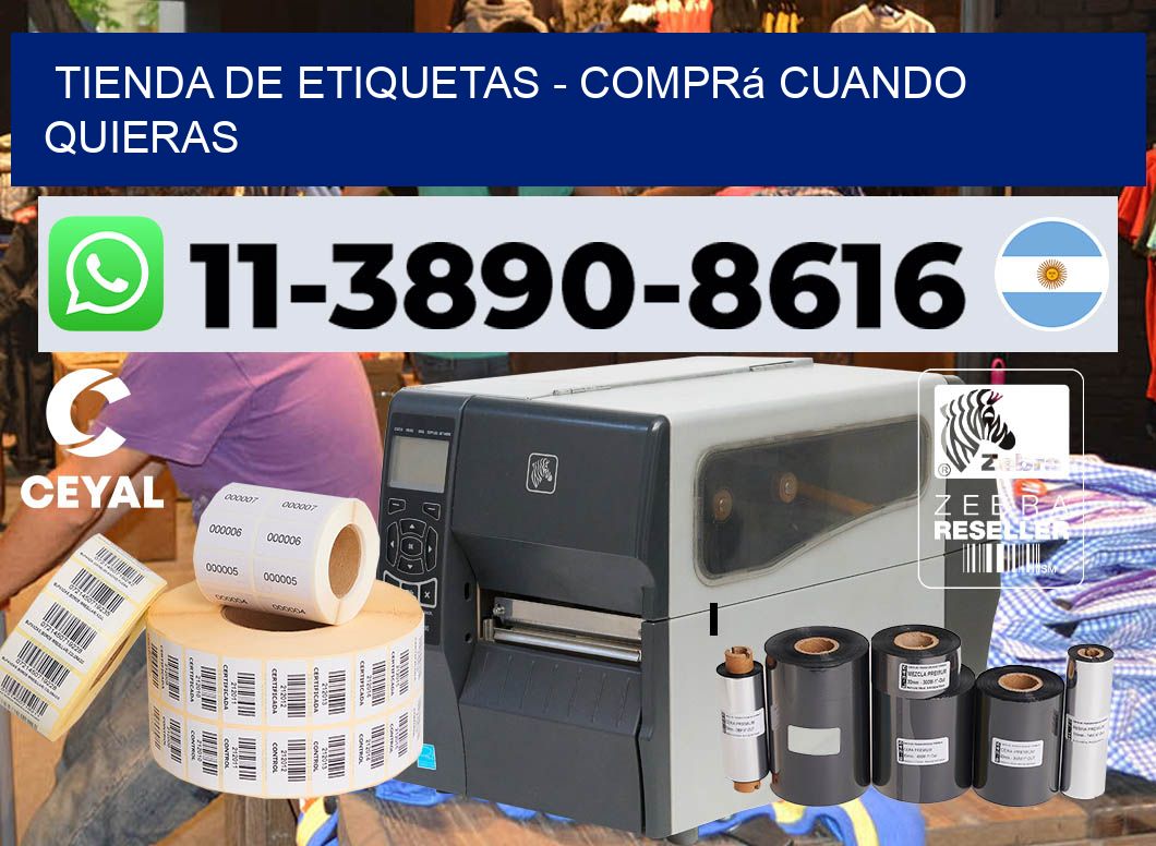 TIENDA DE ETIQUETAS - Comprá cuando quieras