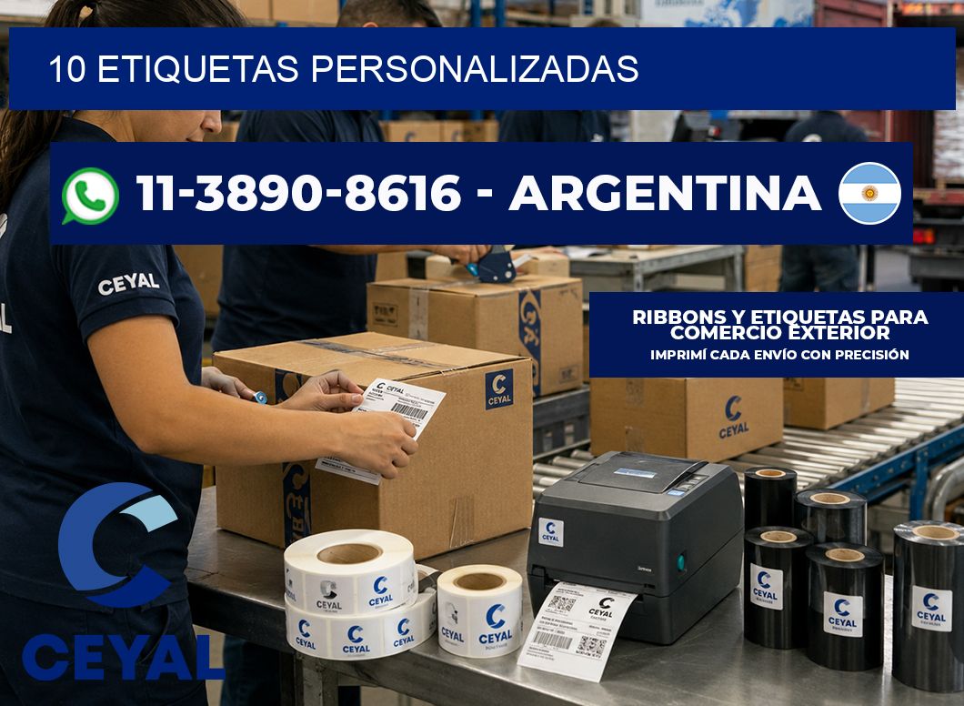 10 ETIQUETAS PERSONALIZADAS