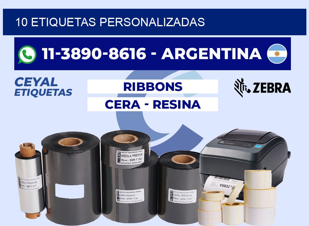 10 ETIQUETAS PERSONALIZADAS