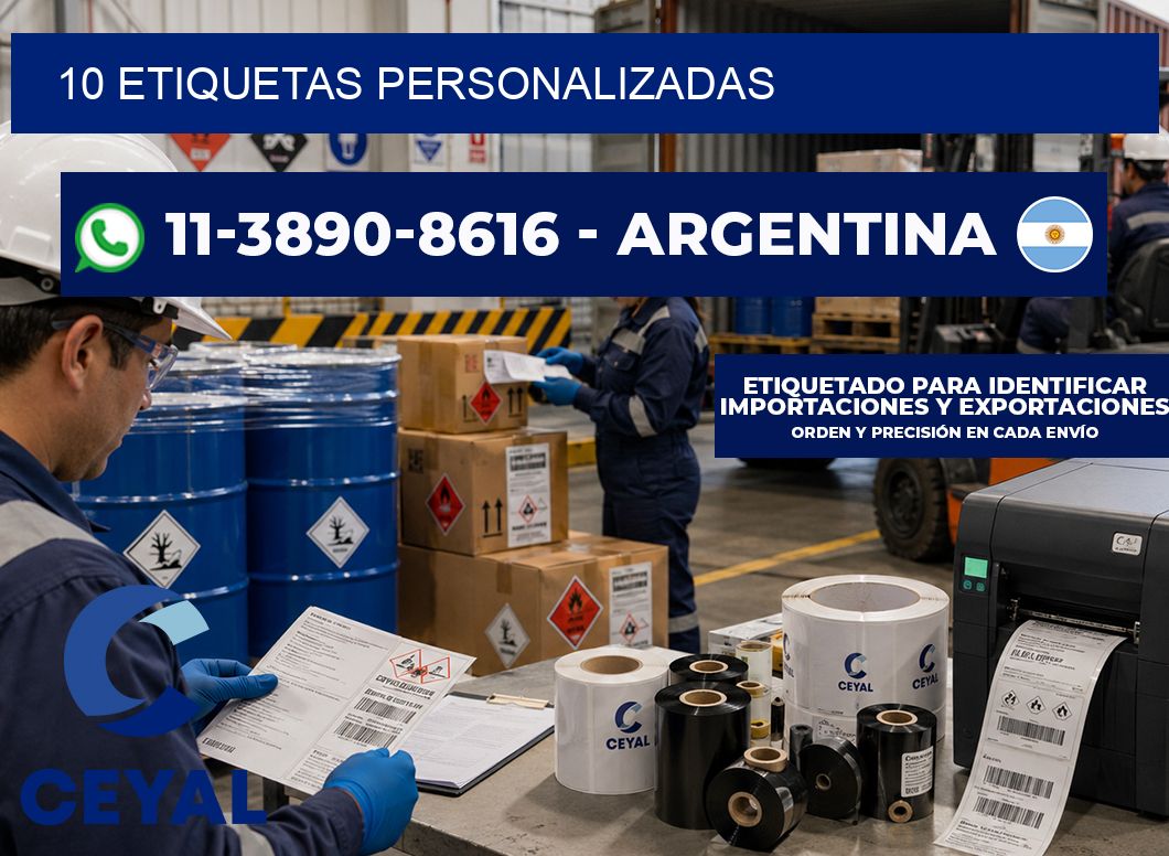 10 ETIQUETAS PERSONALIZADAS